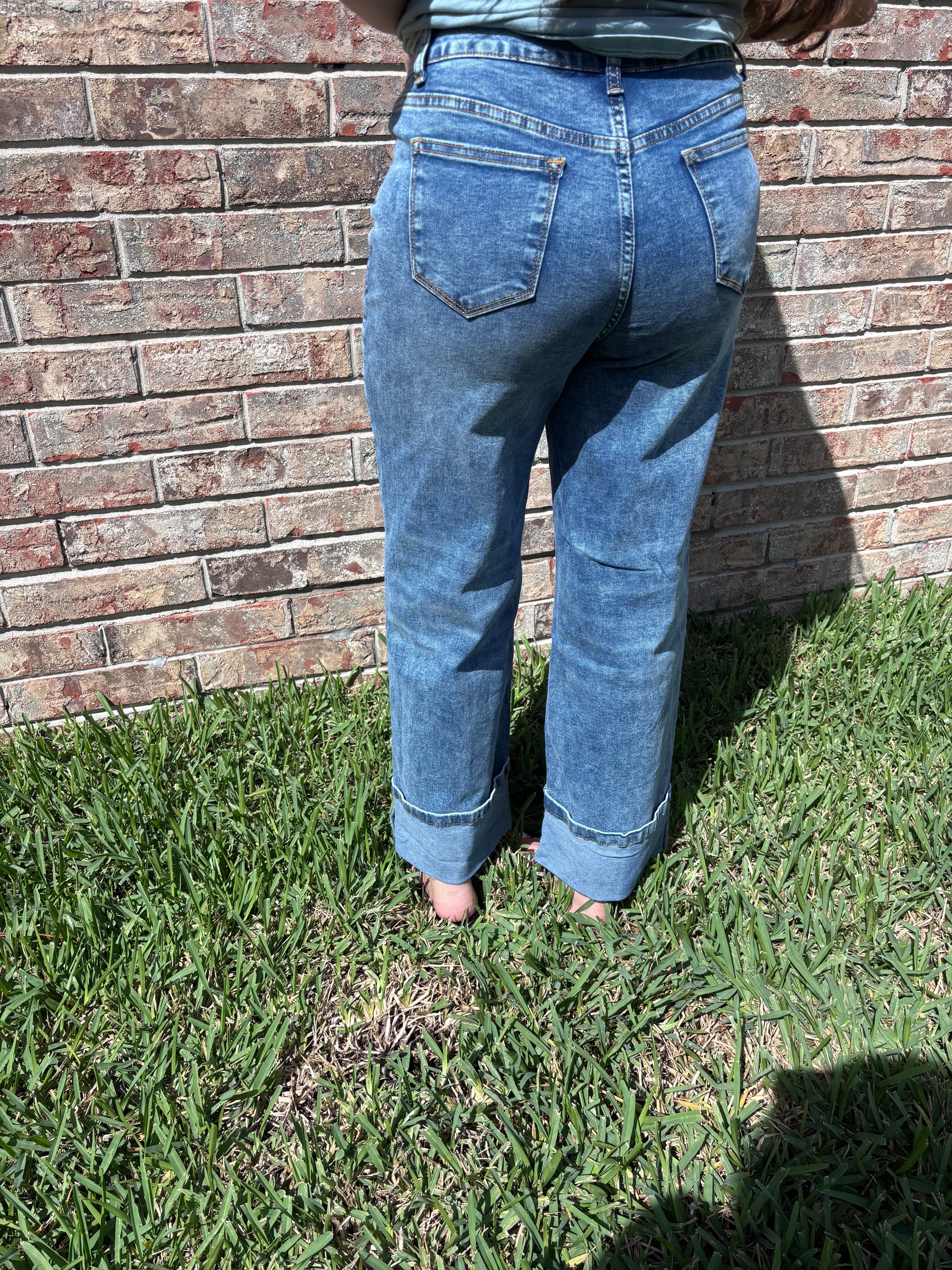 Cuffed Jeans