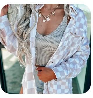 Checkered Shacket