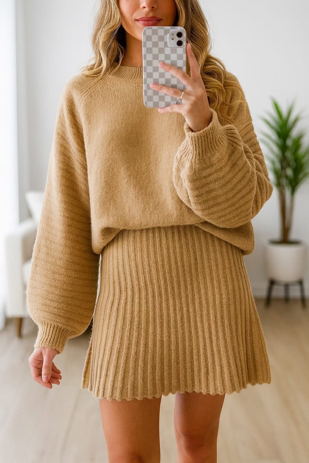 Long Sleeve With Skirt Set