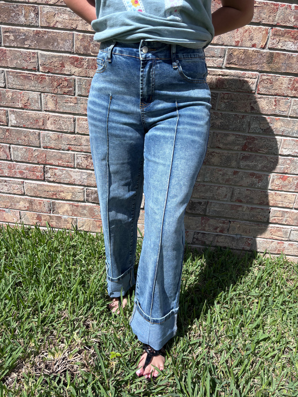 Cuffed Jeans